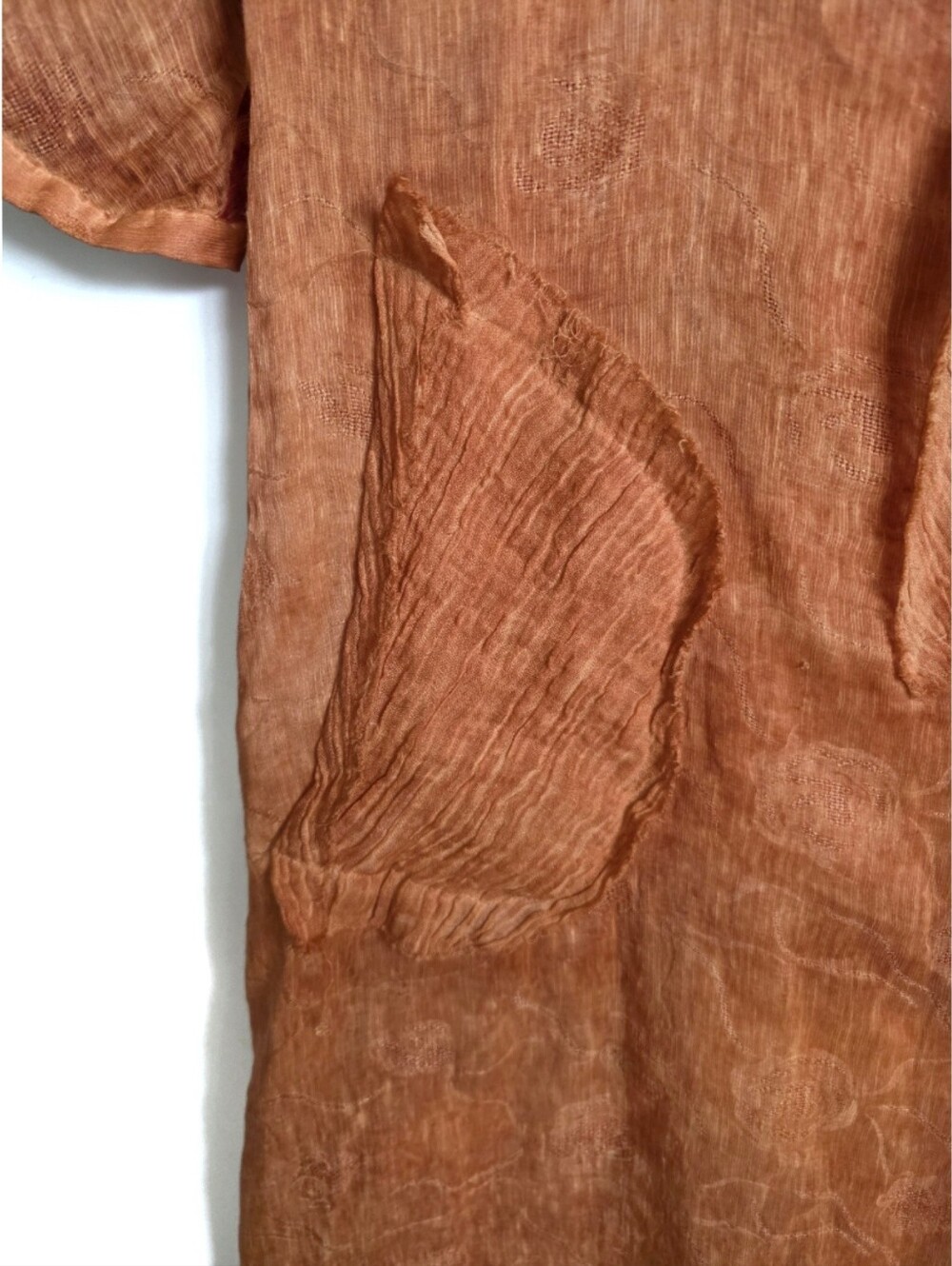 JADE & CLOUD Avant Garde Lagenlook Silk Jute Blend Dress S - Picture 2 of 6